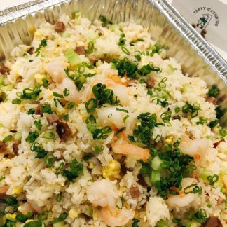 Barbecued Pork and Shrimps Fried Rice