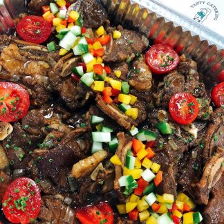 香辣燒汁燴牛仔骨 TASTY CATERING - 到會推介 - 酒會主菜 - 佐酒美食 - 婚禮必備 - 精緻牛肉 - 自助餐