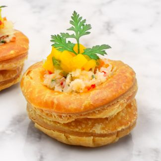 Crabmeat with Mango Salsa Vol au Vent