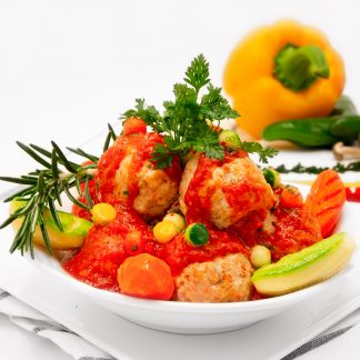 茄茸燒汁豬肉丸 Homemade Pork Meatballs with Tomato Coulis