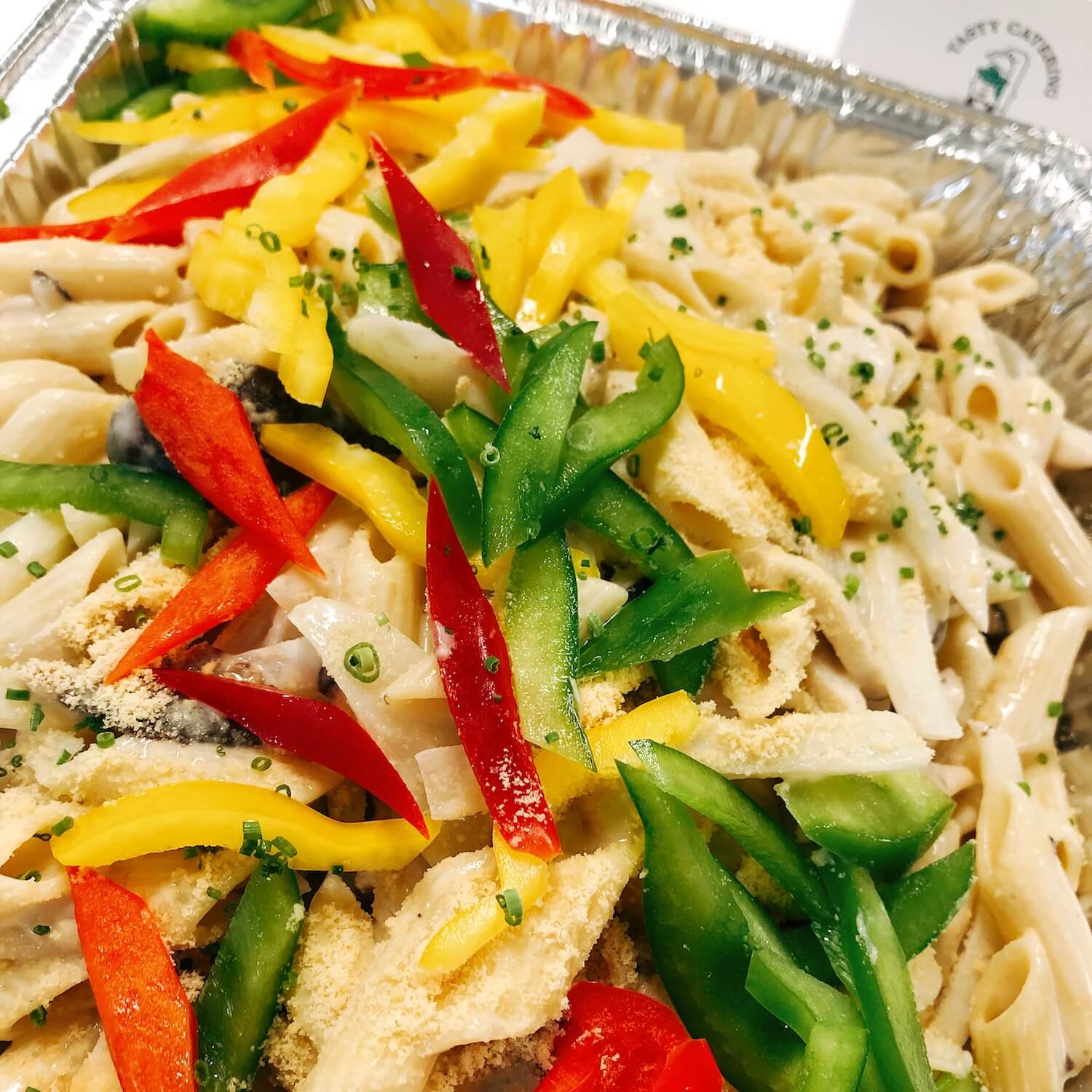 Penne with Mushroom Cream Sauce