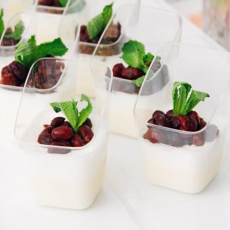 Vanilla Panna Cotta with Hokkaido Red Beans